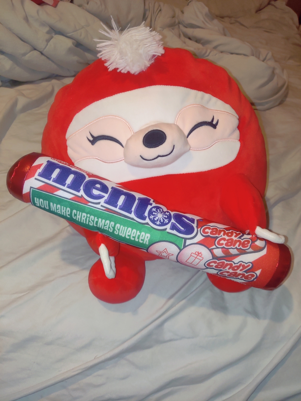 Snackles 14"Juliet Sloth Christmas Plush(See Pics some threads aren't attached)
